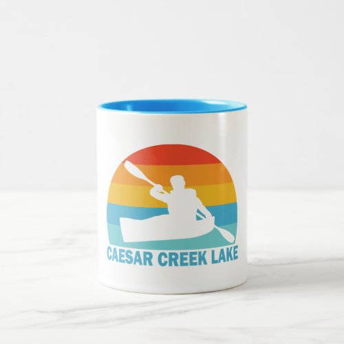 Caesar Creek Lake Ohio Kayak Two_Tone Coffee Mug