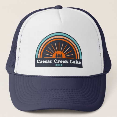 Caesar Creek Lake Ohio Rainbow Trucker Hat