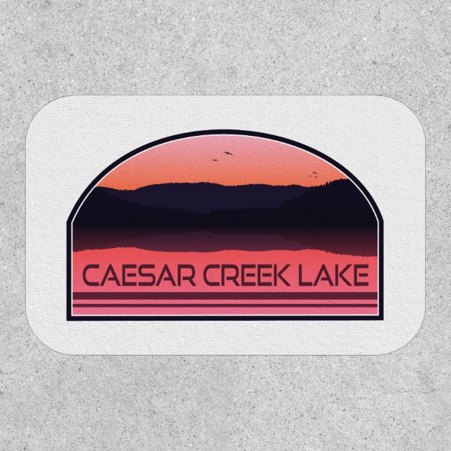 Caesar Creek Lake Ohio Red Sunrise Patch (Front)