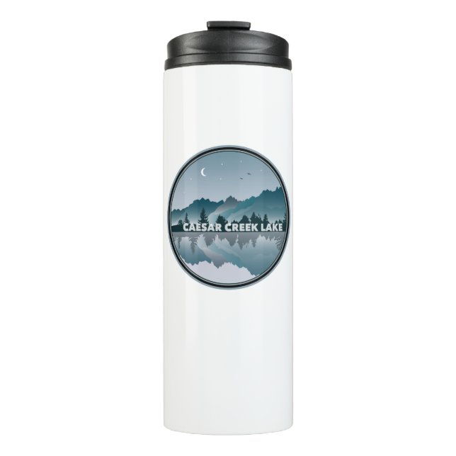 Caesar Creek Lake Ohio Reflection Thermal Tumbler (Front)