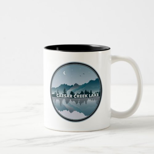 Caesar Creek Lake Ohio Reflection Two_Tone Coffee Mug