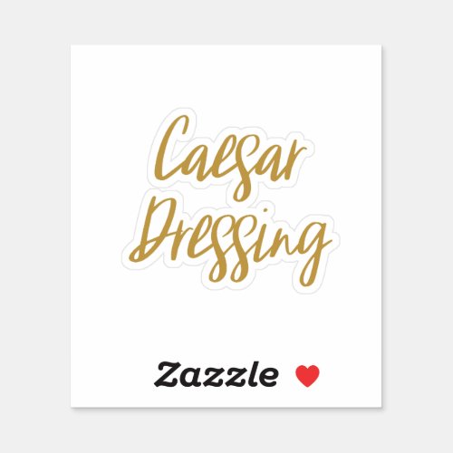Caesar Dressing Storage Sticker