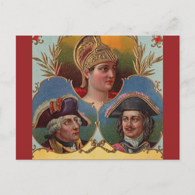 Caesar - Kaiser - Tsar cigar box label Postcard (Front)