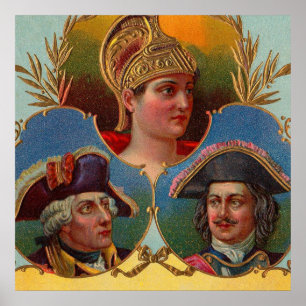 Caesar - Kaiser - Tsar cigar box label Poster