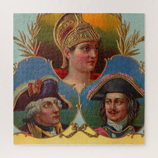 Caesar - Kaiser - Tsar cigar box label print Jigsaw Puzzle