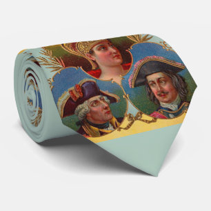 Caesar - Kaiser - Tsar cigar box label print Neck Tie