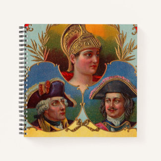 Caesar - Kaiser - Tsar cigar box label print Notebook