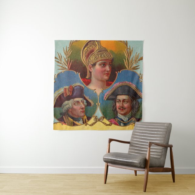 Caesar - Kaiser - Tsar cigar box label print Tapestry (In Situ)