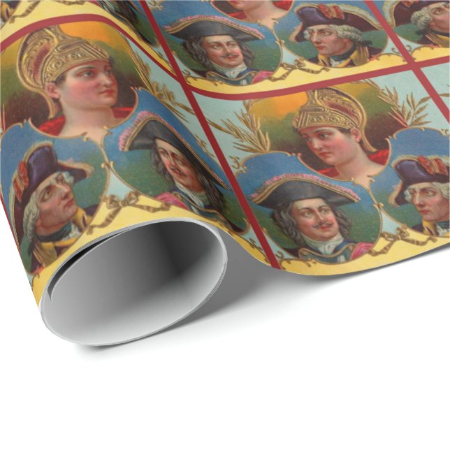 Caesar - Kaiser - Tsar cigar box label print Wrapping Paper (Roll Corner)