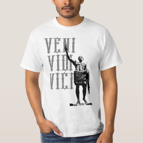 Caesar Motivational Quote Veni Vidi Vici Mens T_Shirt