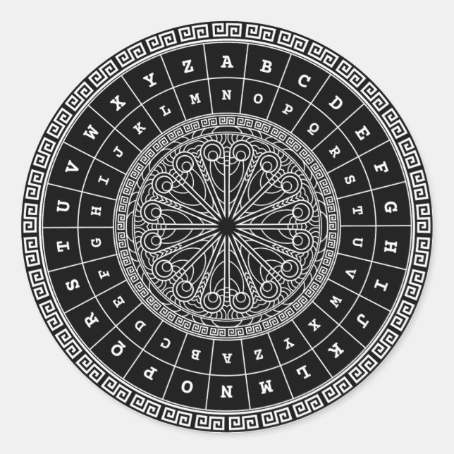 Caesar Shift - ROT13 Cipher Classic Round Sticker (Front)