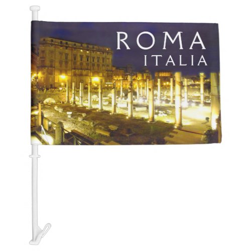 Caesars Forum _ Rome Italy Car Flag