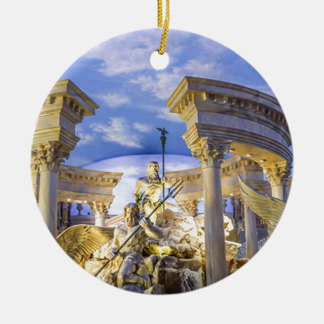 Caesars Palace Las Vegas Statue Hotel Casino Ceramic Ornament (Front)