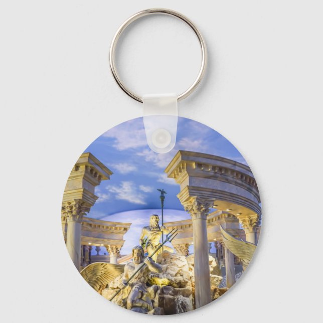 Caesars Palace Las Vegas Statue Hotel Casino Keychain (Front)