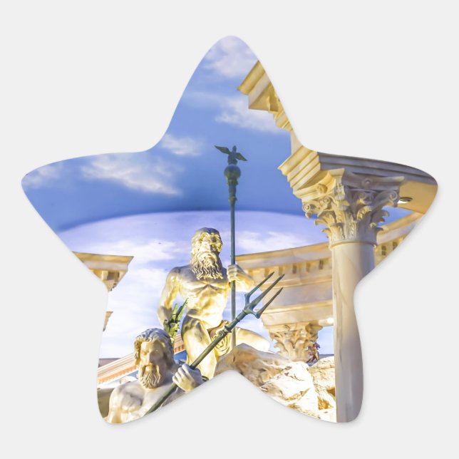 Caesars Palace Las Vegas Statue Hotel Casino Star Sticker (Front)