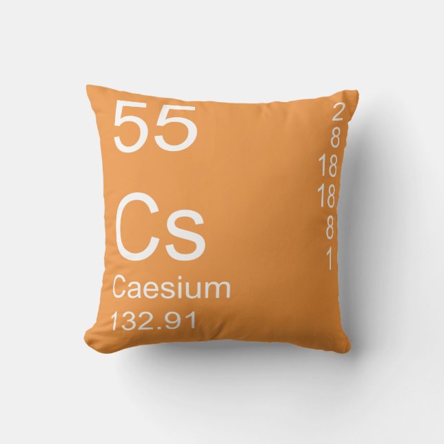 Caesium Throw Pillow (Front)