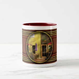 Cafe - A pizza place Two-Tone Coffee Mug