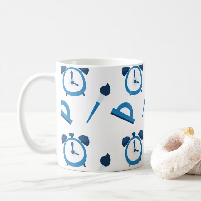 Café, aprendizaje y grandes sueños coffee mug (With Donut)