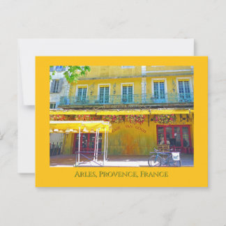 Cafe, Arles, Provence Postcard
