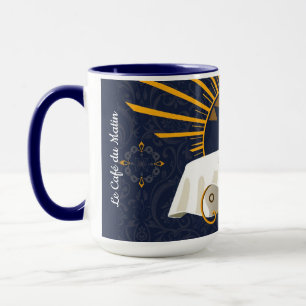 Café au Lait Deco Parisian Bistro Personalized Mug
