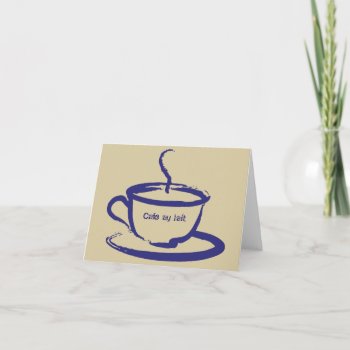 Cafe Au Lait Note Cards by Siberianmom at Zazzle