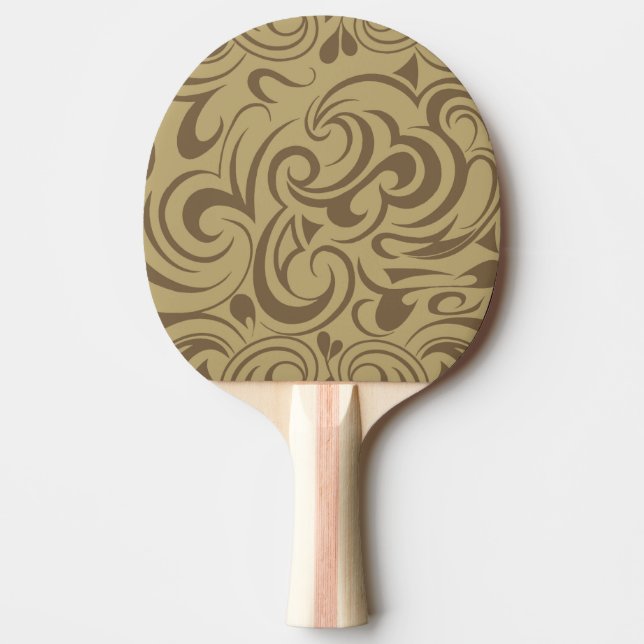 Café Au Lait Ping-Pong Paddle (Front)