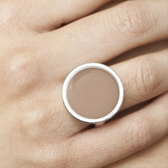 Café au lait (solid color)  ring (In Situ)