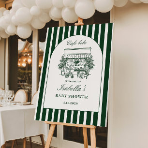 Cafe Baby Hand Drawn Italian Baby Shower Foam Board