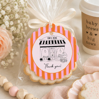 Café Baby Shower | Paris Café | Café Bébé Favor Tags