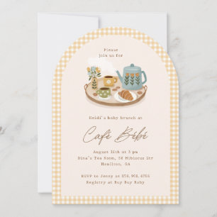 Café Bébé Baby Shower Coffee Theme Invitation