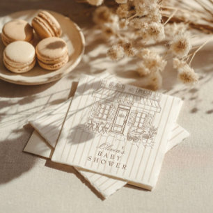 Cafe Bebe Baby Shower Napkins