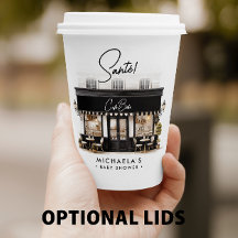 Café Bébé Black & White Paris Baby Shower