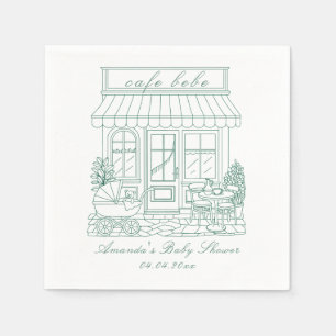 Cafe Bebe Bonjour Baby Shower Napkins