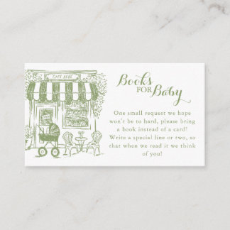 Cafe Bebe Books for Baby | Baby Shower Enclosure Card