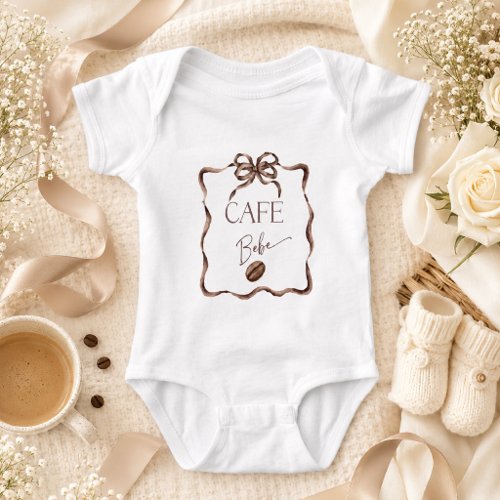 Cafe Bebe Coffee Baby Shower Bodysuit