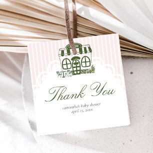 Cafe Bebe Coffee Baby Shower Favor Tags
