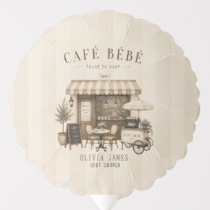 Cafe bebe gender neutral brown baby shower balloon