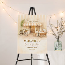 Cafe Bebe Gender Neutral Elegant Brown Baby Shower