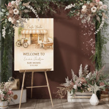 Cafe Bebe Gender Neutral Elegant Brown Baby Shower
