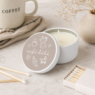 Cafe Bebe Home Coffee Baby Shower Espresso Mini Candle Favors