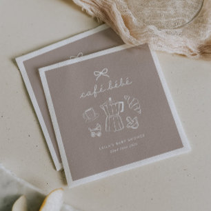 Cafe Bebe Home Coffee Baby Shower Latte Napkins