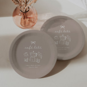 Cafe Bebe Home Coffee Baby Shower Latte Paper Plates