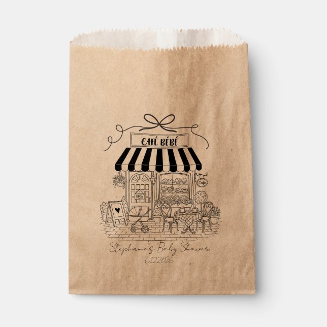 Cafe Bebe Kraft Favor Bags – Set of 50 (Front)