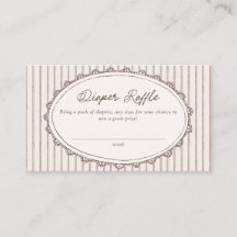 Cafe Bebe Vintage Stripes Diaper Raffle