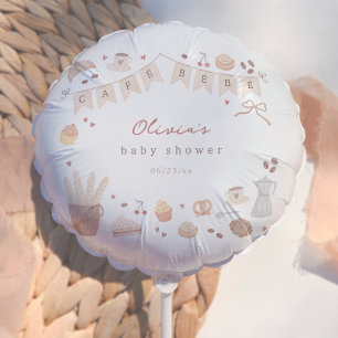 Cafe Bebe Watercolor Cute Baby Shower Balloon