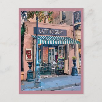 Cafe Beignet Coffee Shop French Quarter Postcard by figstreetstudio at Zazzle