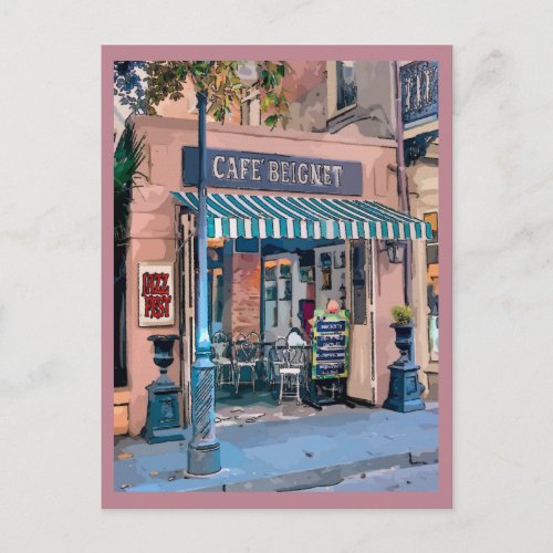 Cafe Beignet Coffee Shop French Quarter Postcard