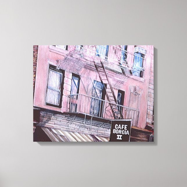 Cafe Borgia Canvas Print (Front)