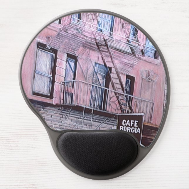 Cafe Borgia, SOHO Gel Mouse Pad (Front)