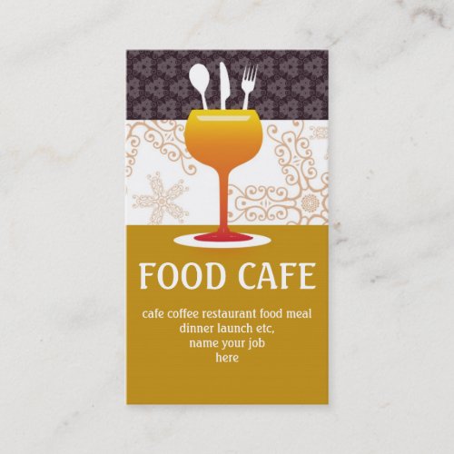 cafe business card